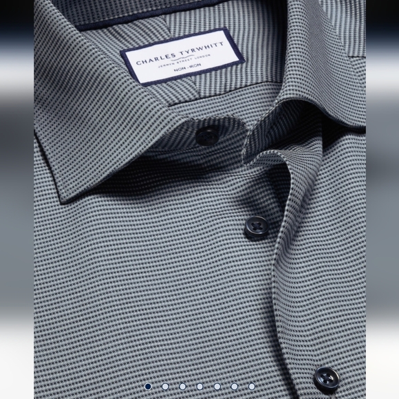 charles tyrwhitt non iron dress shirts Men's Charles Tyrwhitt Non-Iron Stretch Oxford Stripe Shirt